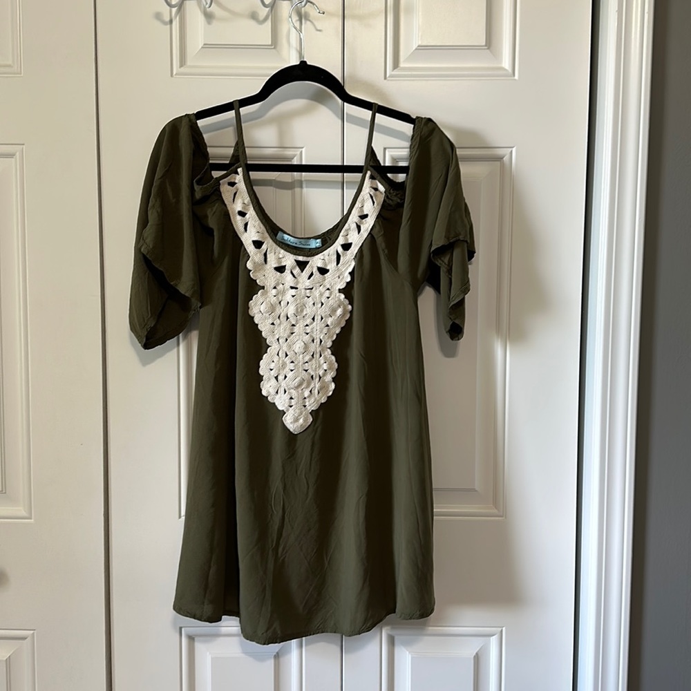 ** PRICE DROP** Cold Shoulder Swim Coverup